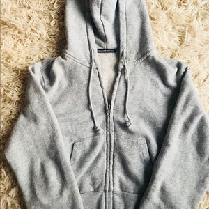 BRANDY MELVILLE GRAY CRYSTAL HOODIE